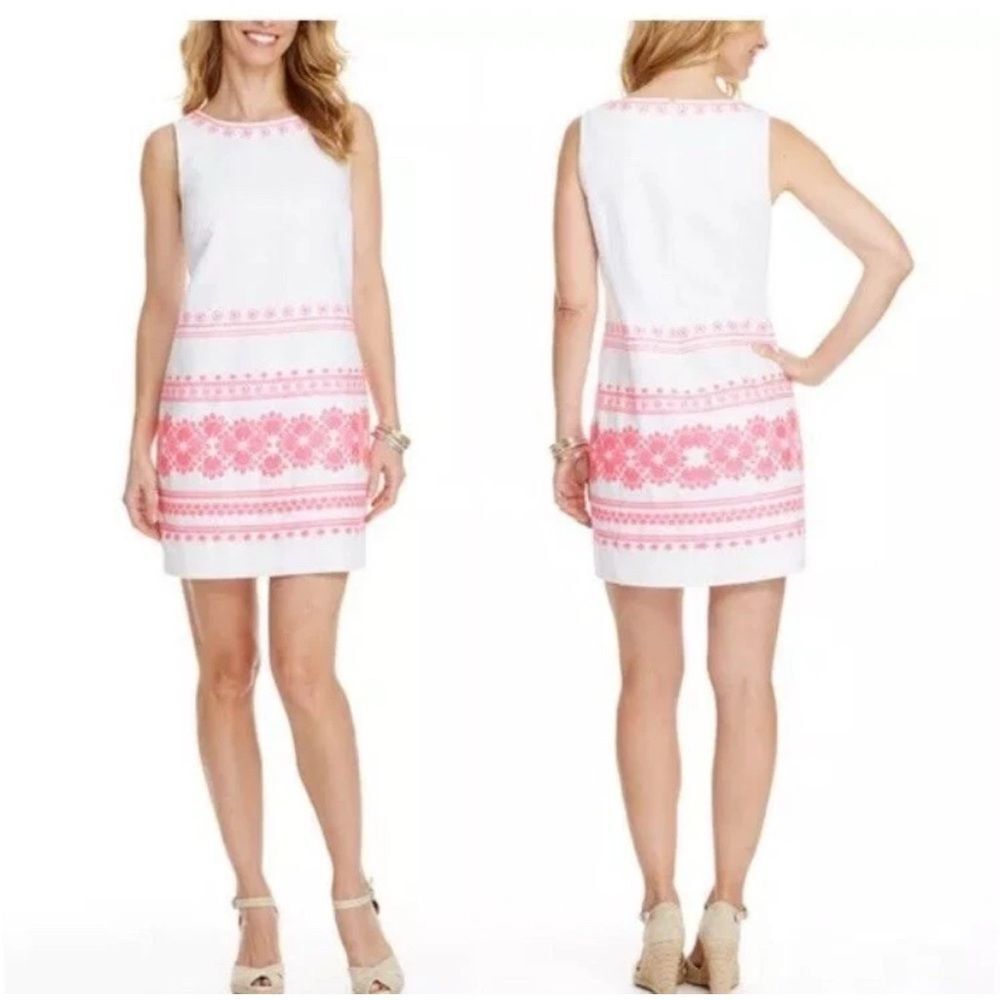Vineyard Vines line blend nwt White and Pink Dress size 8